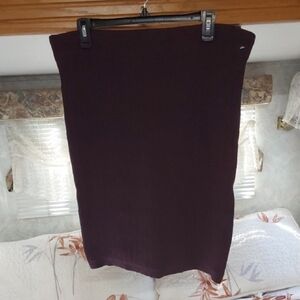 Express Dark Purple Pencil Skirt XL